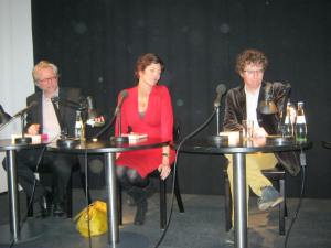 V.l.n.r.: Jan Konst, Eva Menasse, Arnon Grunberg 
