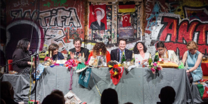 Hate-Poetry acteurs in actie. Foto: @ Thies Rätzke