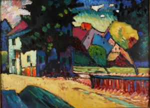 Wassiliy Kandinsky: Murnau, Landscape with Green House, 1909. © VG Bild-Kunst, Bonn 2015 