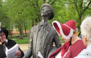 Foto n.a.v. de "Kannitverstan-Tour" ter ere van de 250e verjaardag van de dichter Johann Peter Hebel